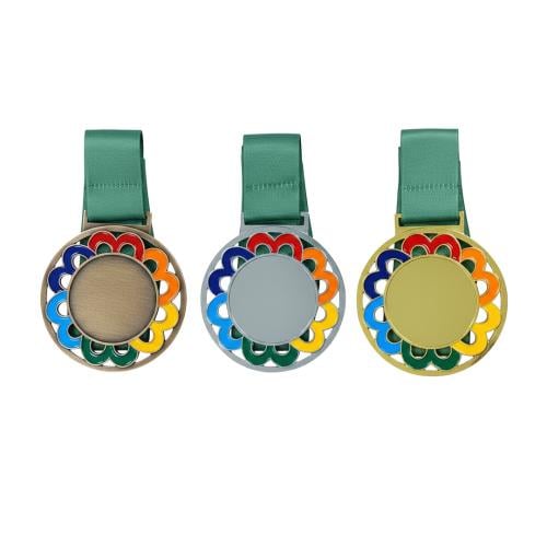 درزن 12 قطعة ميداليات سادة