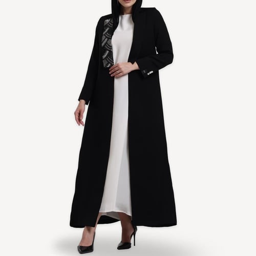 AB0051 – عباية بليزر ياقة شك