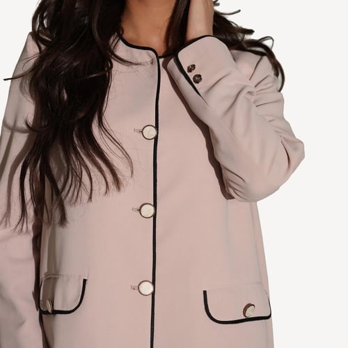 AB0026 - عباية بليزر مع تحديد قيطان