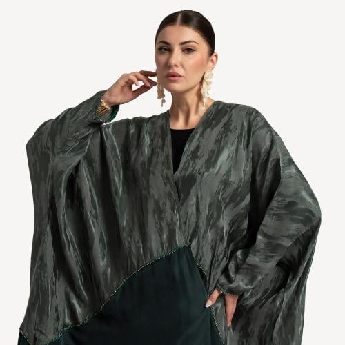 AB0100 – عباية بشت جاكار مع مغسول