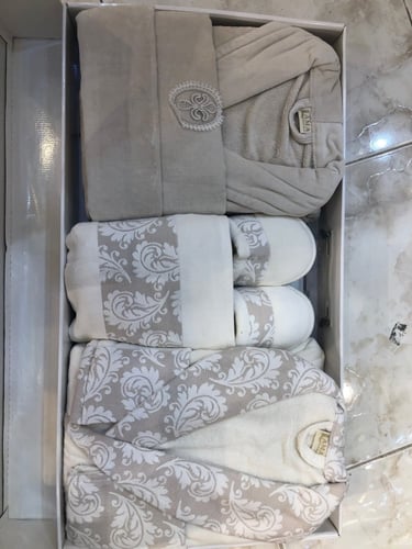 طقم ارواب قطن درجة اولى موديل النسائي جاكار تصميم...