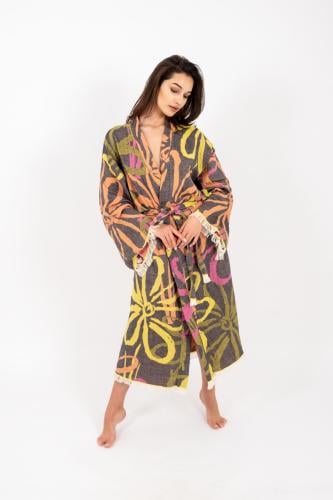 Al روب استحمام ناعم خفيف قطن قبوع