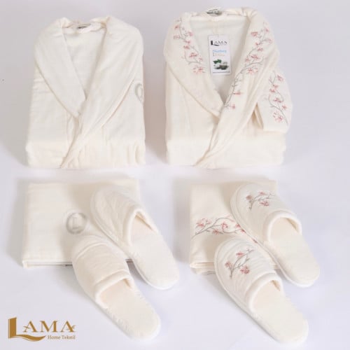 طقم ISTANBULنفرين قطن ناعم نقش أرواب فاخرة