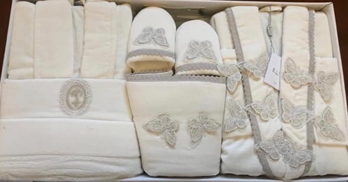 FRASHA موديل قطن فاخر ايطالي دانتيل فراشة يدوي ورج...