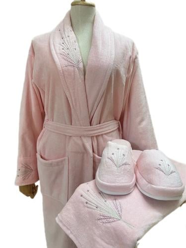 بودره وردي طقم نفر روب قطن