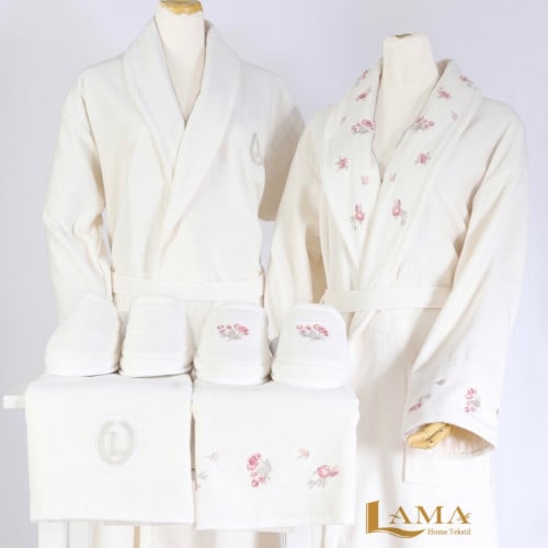 طقم VIP PRAGUEنفرين قطن ناعم نقش أرواب فاخرة