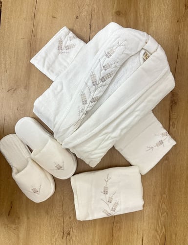 Daleena | Soft cotton bathrobe set