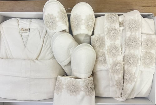 DEF | طقم عرايس ارواب دانتيل قطن 6 قطع