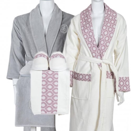 طقم 8ارواب عالي الجودة قطن النسائي تصميم جاكار مود...