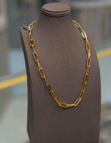 عقد جنزير 18k
