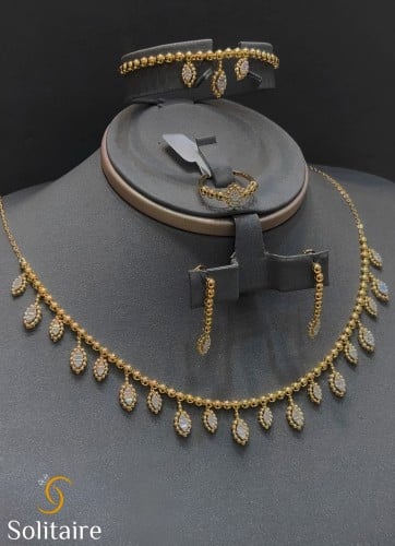 طقم تطبيق الالماس 18k