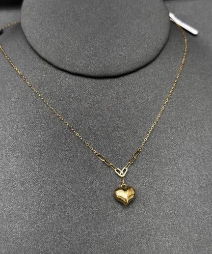 عقد قلب ذهب خالص18k
