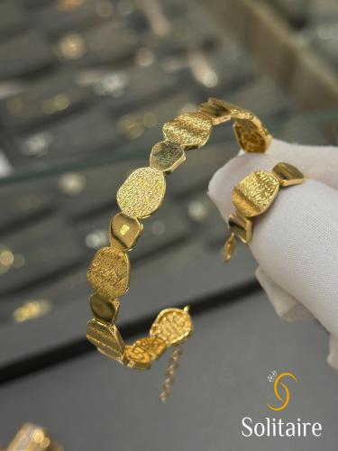 سوارة ايطالية ذهب خالص مع الخاتم