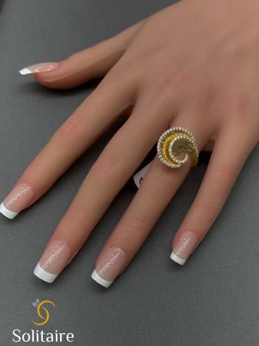 خاتم تصميم الالماس 18k