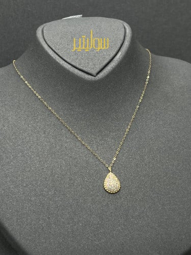 عقد ميكرو دمعه 18k