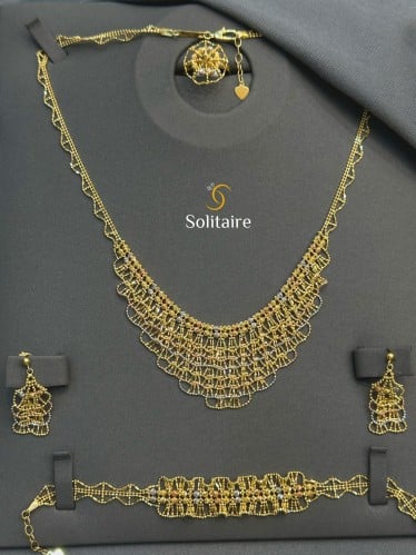 طقم يباني ذهب خالص18k