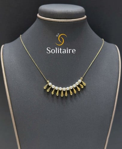 عقد لول مع دمعات بتوغا18k