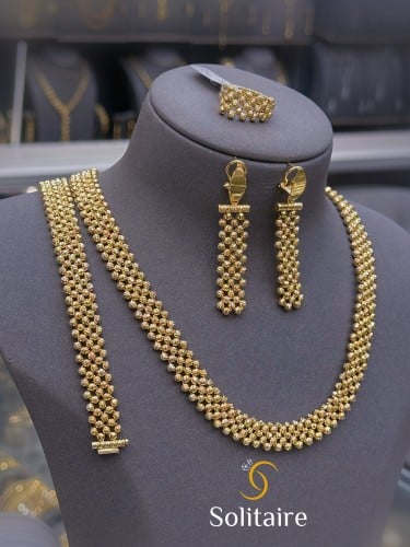 طقم ايطالي ذهب خالص 18k