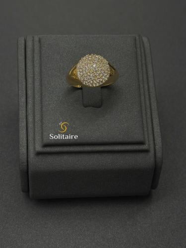 خاتم تصميم الالماس 18k