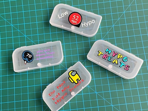 علبة لحفظ اقراص الجلوكوز Hypo Pots