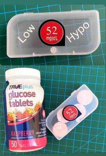 علبة لحفظ اقراص الجلوكوز Hypo Pots