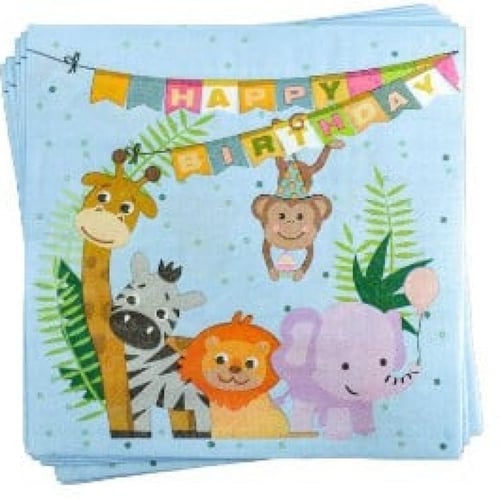 مجموعة حفلة حيوانات السفاري 42 قطعة