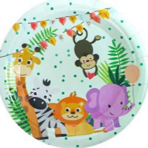 مجموعة حفلة حيوانات السفاري 42 قطعة