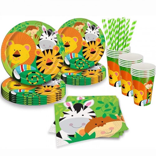 ثيم حفلة الغابة السعيدة 234 قطعة