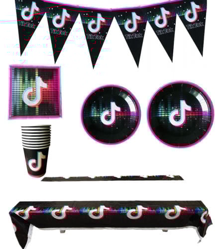 مجموعة حفلة تيك توك 52 قطعة