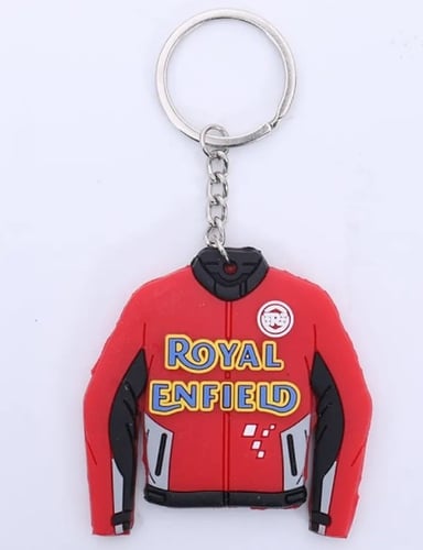 تعليقة مفاتيح شكل سترة دراجة نارية