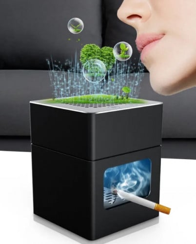 منفضة سجائر تساعد على التعقيم