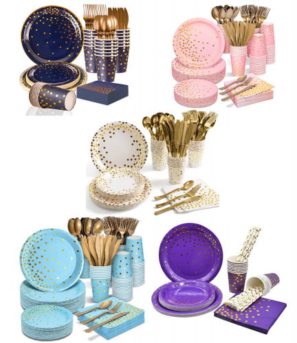مجموعة حفلة 230 قطعة بألوان مختلفة