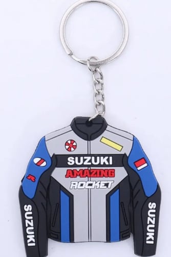 تعليقة مفاتيح شكل سترة دراجة نارية