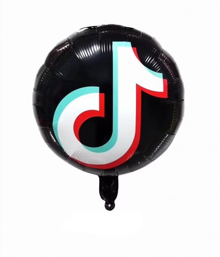 بالون معدني شعار تيك توك