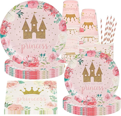 مجموعة حفلة قلعة الأميرات 156 قطعة