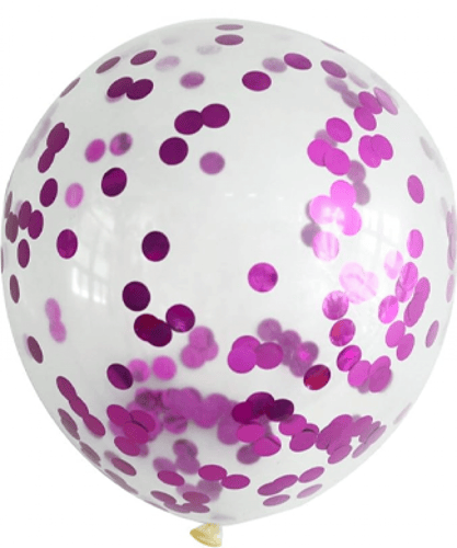 بالون كونفيتي بالوان مختلفة