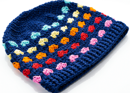 طاقية ( ايس كاب ) بالكروشيه موديل 6