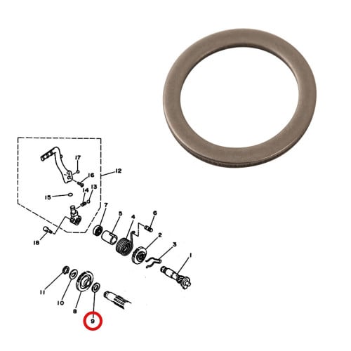 واشر ترس هندل خلفي بانشي وكالة