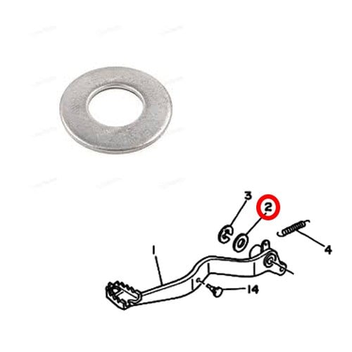 واشر دواسة بريك خلفي بانشي وكالة