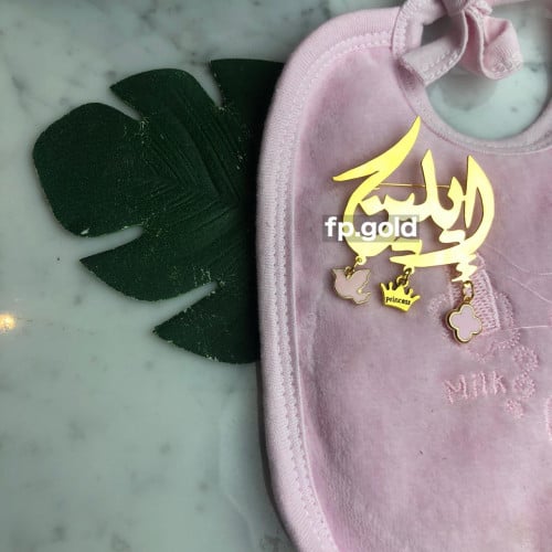 بروش مطلي ذهب و3 فصوص