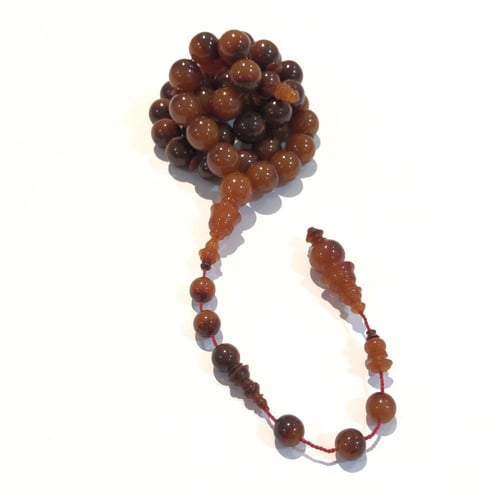 فاتوران مع تمليكة عدد الخرز 43 مقاس الخرز 12 مل