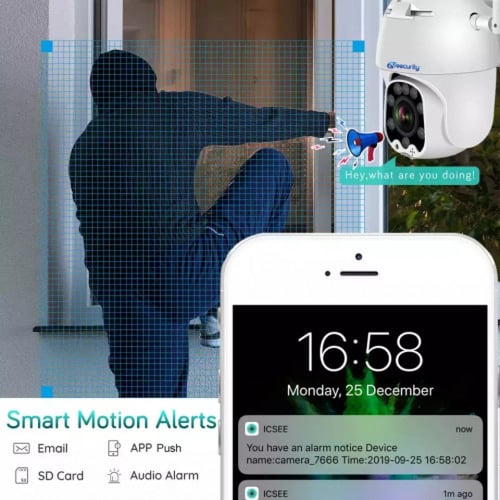كاميرا بشريحة بيانات 4G لاسلكية متحركة