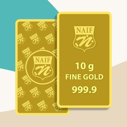 سبيكة ذهب صافي 10 جرام عيار 24 قيراط