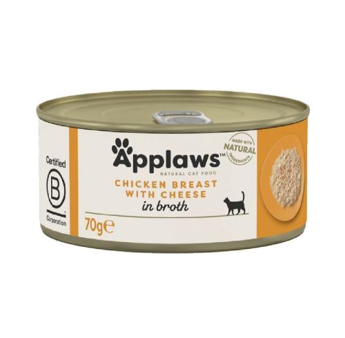 أبلاوز معلبات طعام رطب القطط صدور الدجاج مع الجبن...