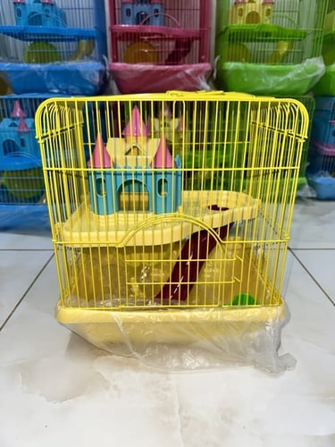 قفص هامستر بيت القلعة طابق واحد - حجم متوسط