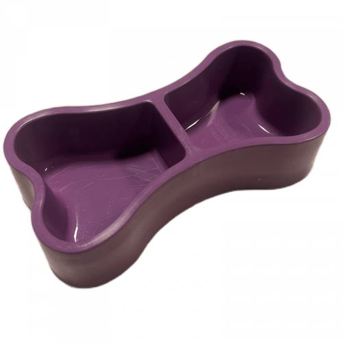 وعاء مزدوج للأكل والماء حجم صغير