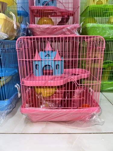 قفص هامستر بيت القلعة طابق واحد - حجم متوسط