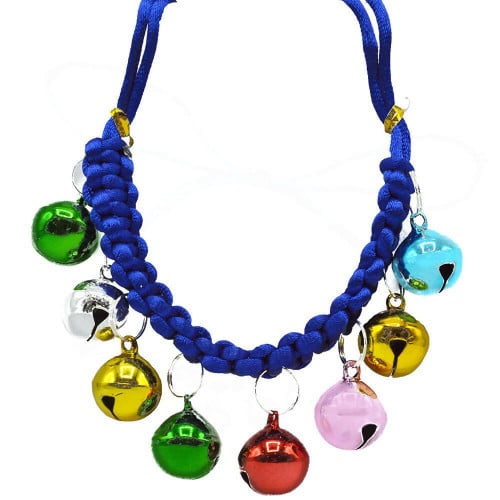 طوق رقبة للقطط و الكلاب مزين ب 8 اجراس الوان متعدد...