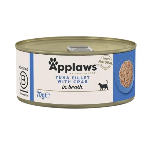 أبلاوز معلبات طعام رطب القطط تونا مع السلطعون في ا...