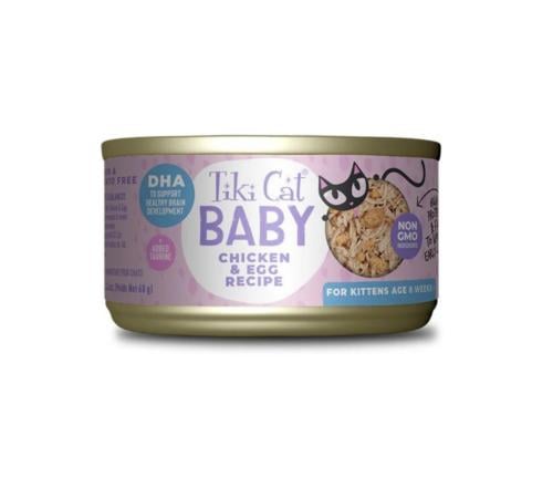 تيكي كات بايبي وصفة الدجاج والبيض 68g